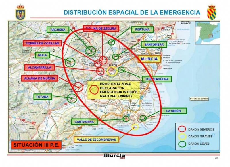 Alhama, afectada en el mayor simulacro de emergencia realizado en Espaa