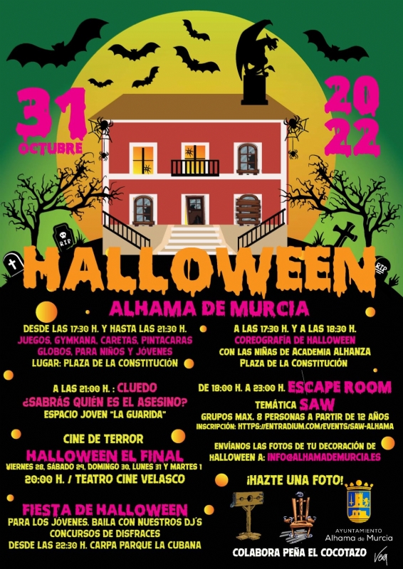 Programacin para Halloween: 31 de octubre de 2022