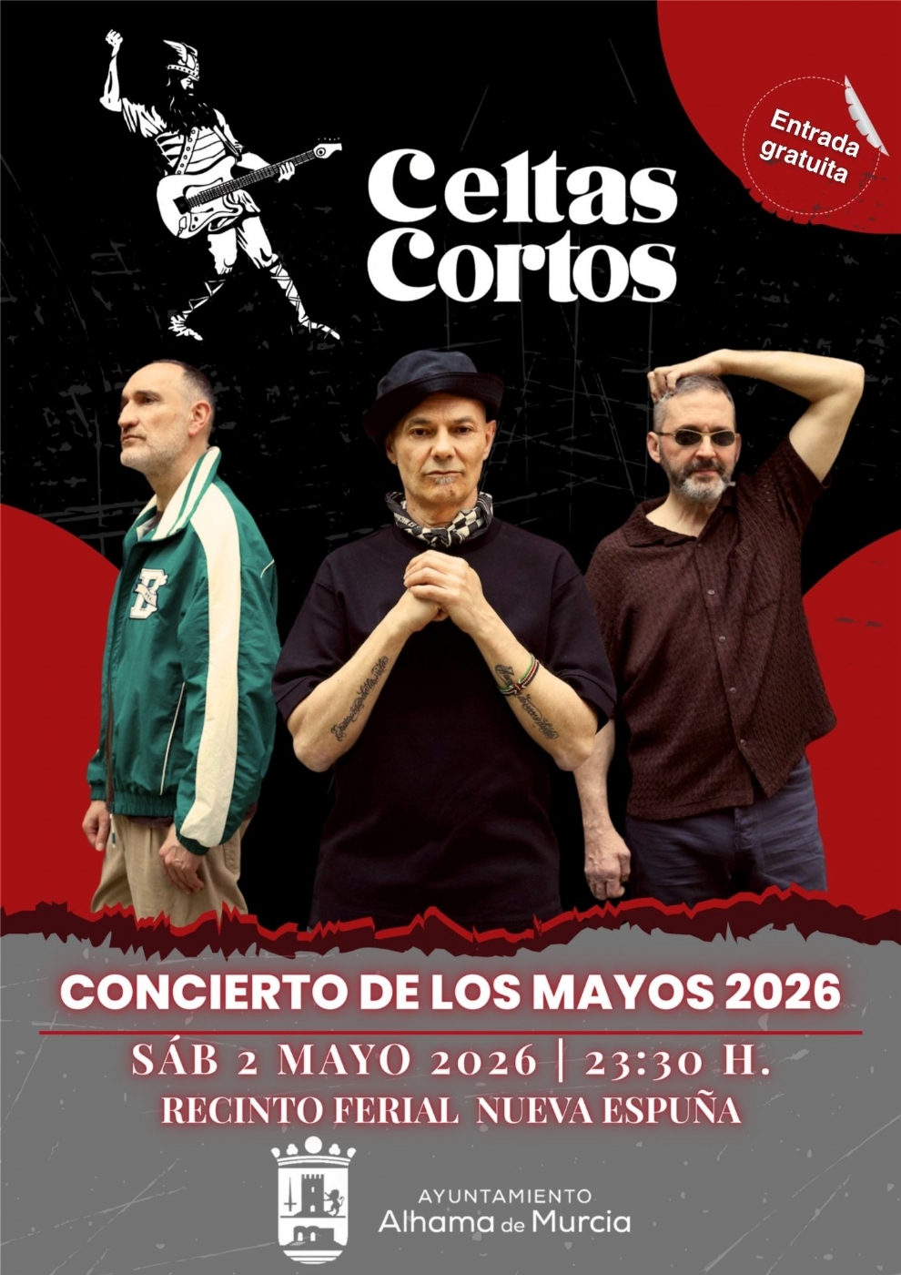 Celtas Cortos actuará en Los Mayos 2026 con un concierto gratuito en Alhama de Murcia