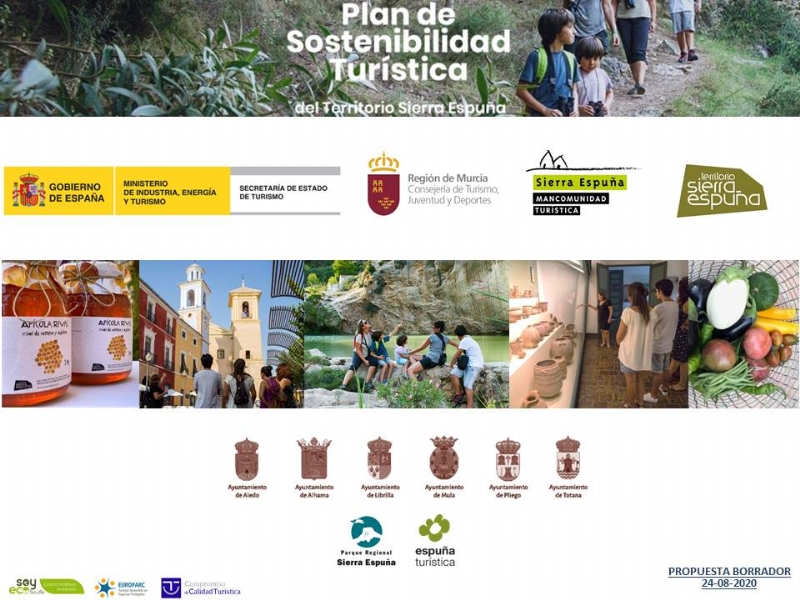 Los municipios de Territorio Sierra Espuña presentan a la consejera el Plan de Sostenibilidad Turística