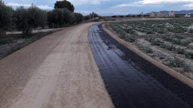 El camino de La Alcanara, reparado y mejorado tras los daos por lluvias de 2016