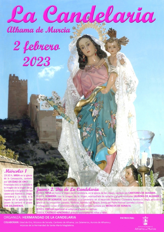 Alhama celebra el 2 de febrero la Romera de La Candelaria