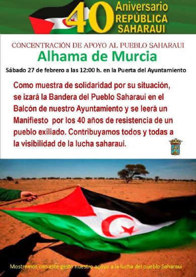 Concentración de apoyo al pueblo saharaui
