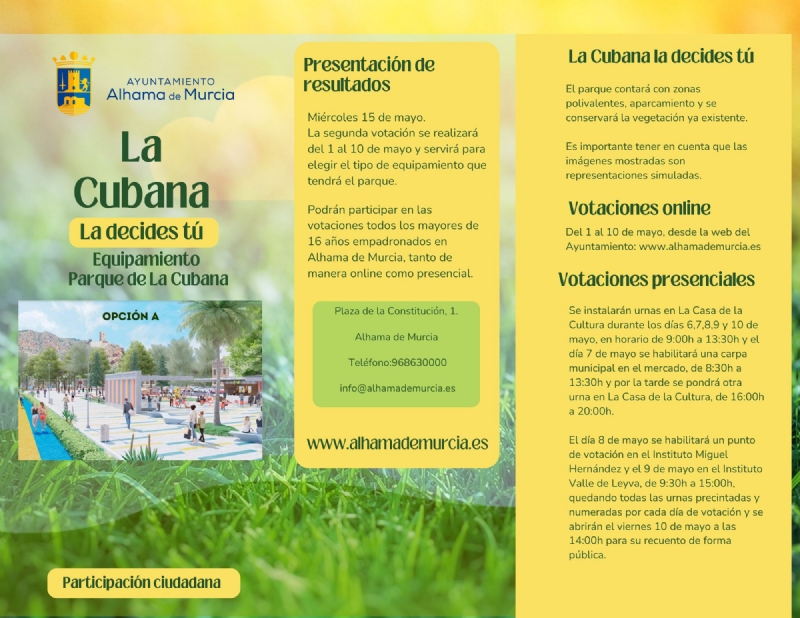 El 1 de mayo comienza la votación para decidir las instalaciones y servicios del futuro parque de La Cubana en el antiguo recinto ferial.