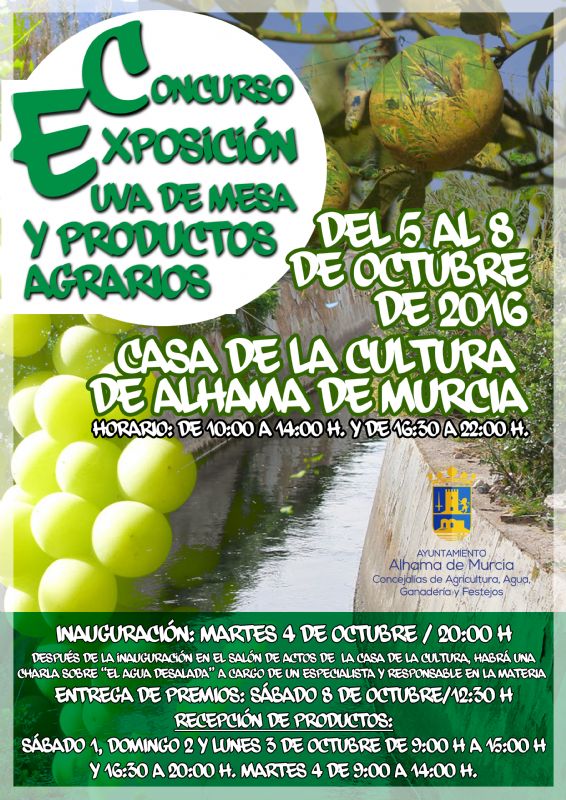 49º edición del Concurso-Exposición de Uva de Mesa y Productos Agrarios del Bajo Guadalentín