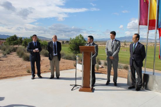 El alcalde de Alhama habla del potencial turstico de Alhama de Murcia aprovechando la inauguracin de la Casa Club de Alhama Signature Golf
