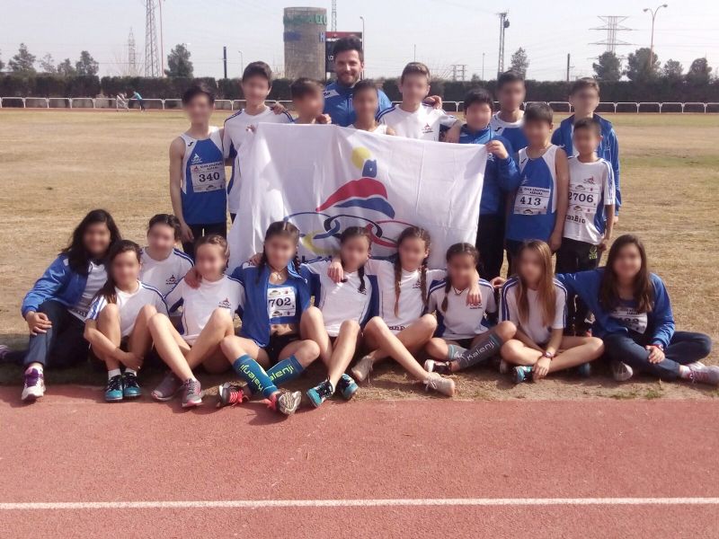 El Club Atletismo Alhama triunfa en el Campeonato Regional por Clubes Sub-Infantil