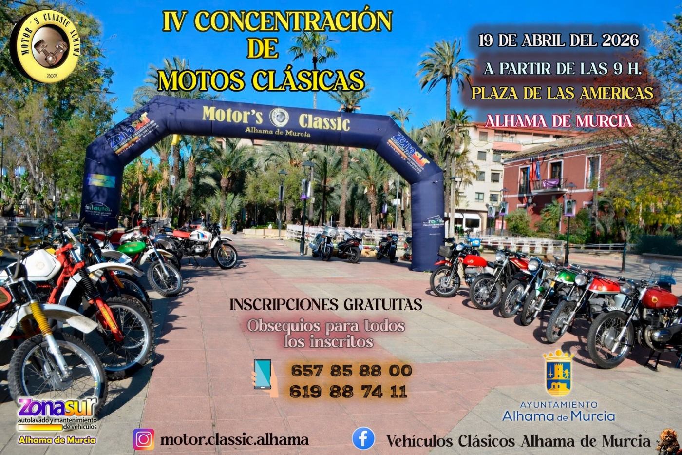 La IV Concentración de Motos Clásicas amplía espacio y consolida su cita anual en Alhama