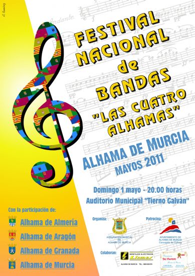 La Agrupación Musical reúne a los municipios de Alhama de Almería, Alhama de Aragón y Alhama de Granada en las fiestas de Los Mayos