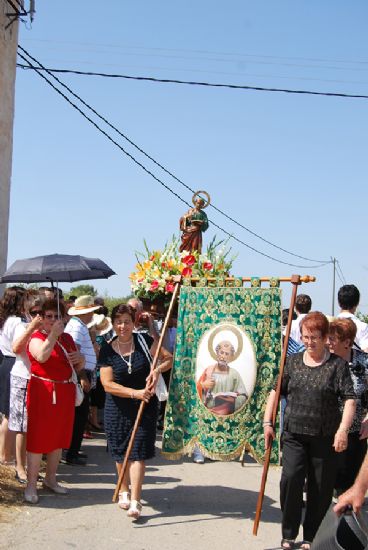 La procesión del patrón de La Costera discurrió por gran parte de la pedanía 
