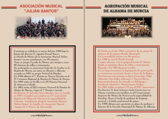 El prximo domingo la Agrupacin Musical de Alhama celebrar su XXVII Festival de Bandas 