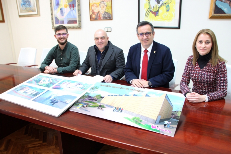 El Ayuntamiento de Alhama y la empresa El Ciruelo firman un convenio para la construcción del nuevo pabellón deportivo en El Praíco
