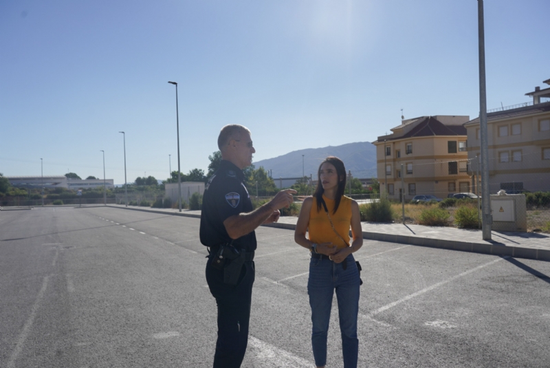 Ayuntamiento y Policía Local trabajan conjuntamente para garantizar accesos fluidos al nuevo IES Valle de Leiva antes del inicio del curso