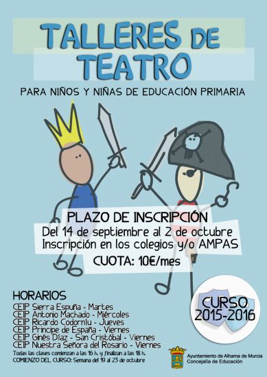 La concejala de Educacin presenta los talleres de teatro escolar y cine para jvenes