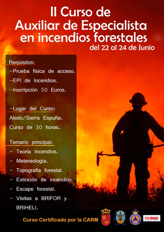Voluntarios de Protección Civil reciben formación para una mejor vigilancia antiincendios forestales