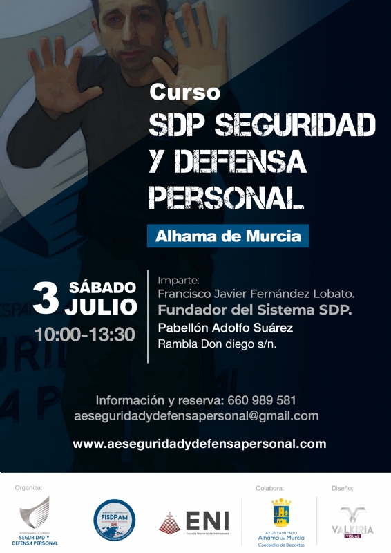 Inscrbete en el curso SDP Seguridad y Defensa Personal de este sbado 3 de julio
