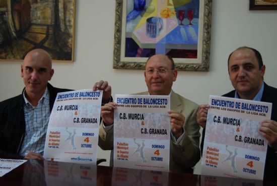 El prximo domingo da 4 de octubre se celebra en la localidad el partido de Baloncesto entre el C.B. Murcia y el C.B. Granada