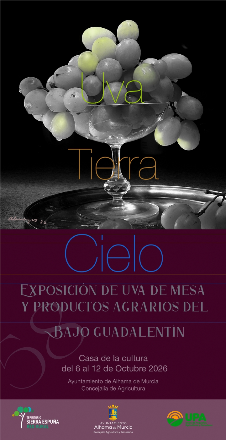 La exposición de uva de mesa cumple 58 ediciones como referente de la tradición agrícola en la Feria de Alhama