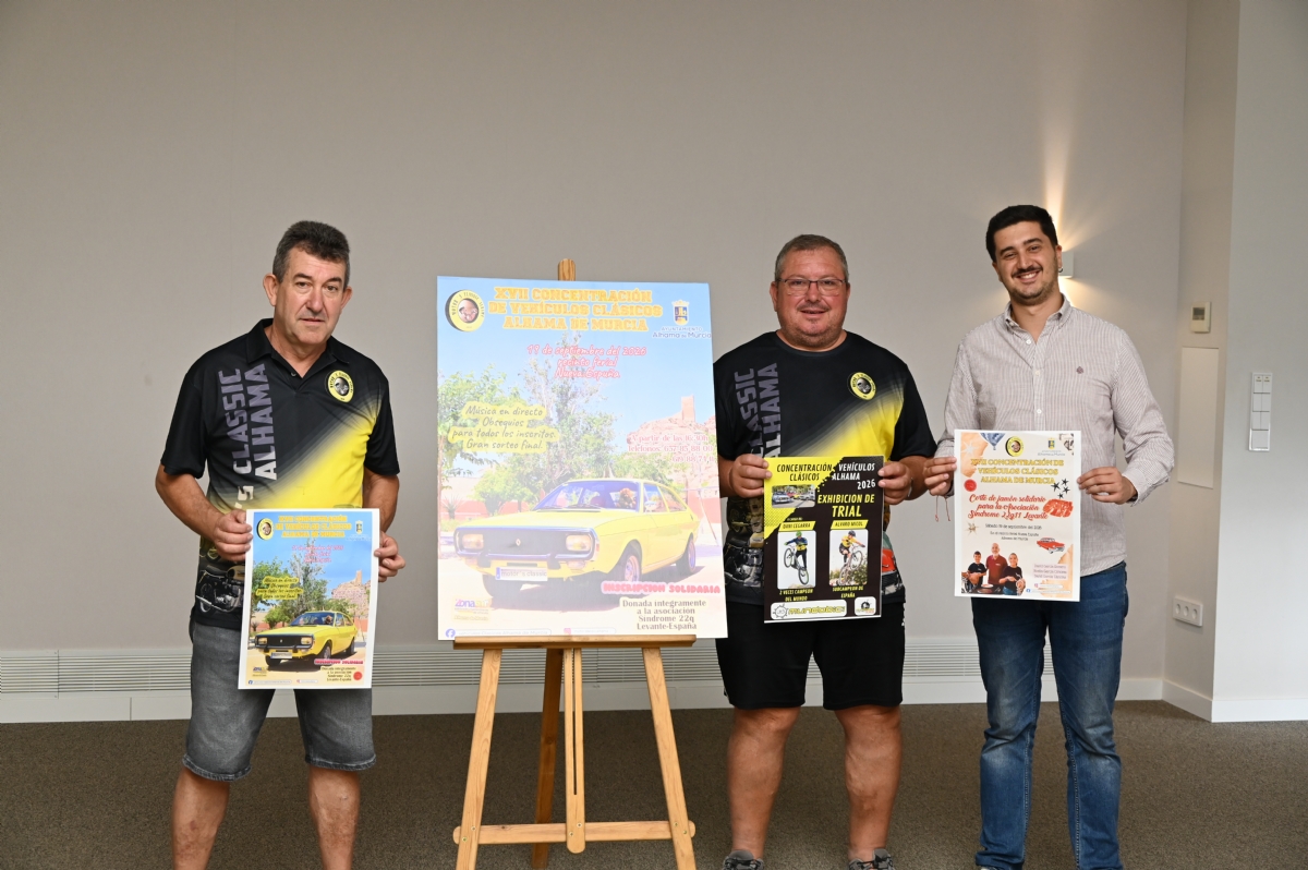 La XVII Concentración de Vehículos Clásicos reunirá motor, música y solidaridad el 19 de septiembre en Alhama
