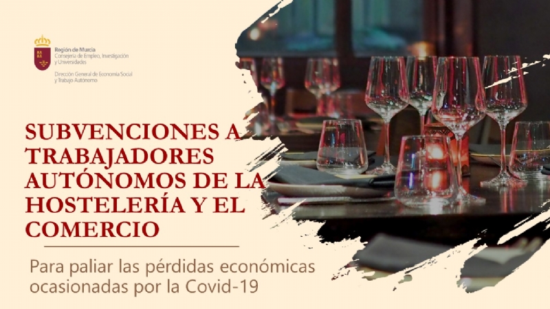 Subvenciones a trabajadores autnomos de hostelera y comercio por la Covid-19