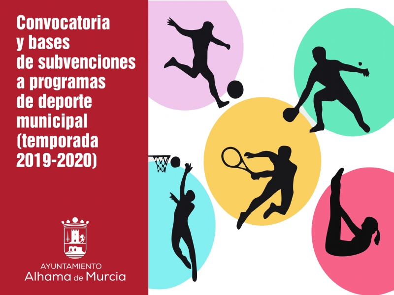 Convocatoria y bases de subvenciones a programas de deporte municipal (temporada 2019-2020)