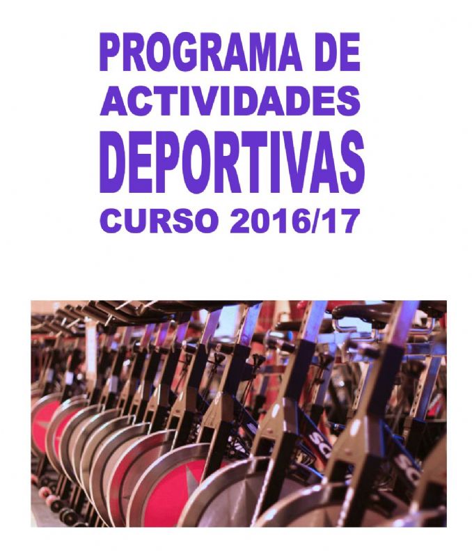 Programa de actividades deportivas para adultos 2016-2017