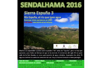 Abierto el plazo de inscripción para la nueva ruta de Sendalhama 2016: Río Espuña, el río que tuvo agua