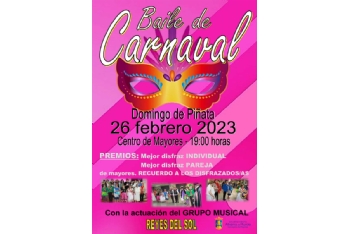 Carnaval de mayores en el centro de ocio del parque de La Cubana: 26 de febrero de 2023