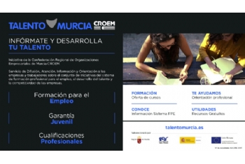La web ´Talento Murcia´ ofrece formación para el empleo en la Región de Murcia