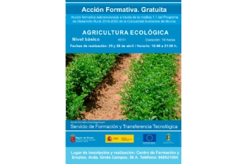 Nuevo curso de agricultura ecológica del Centro de Formación y Empleo