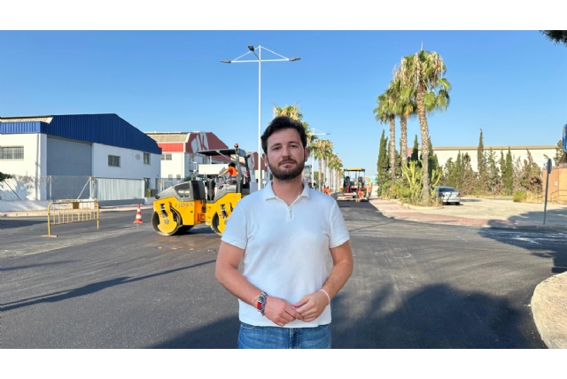 Avanzan las obras de mejora vial en la Avenida Europa del Parque Industrial