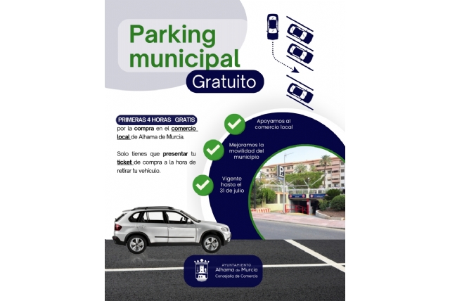 Compras en tiendas locales permiten disfrutar de hasta cuatro horas de estacionamiento gratuito