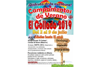 Campamento de verano El Collado 2019. Del 2 al 9 de julio