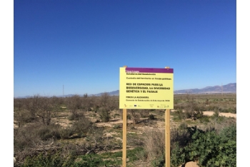 Nuevas señales en La Alcanara para resaltar su valor medioambiental y las acciones de recuperación
