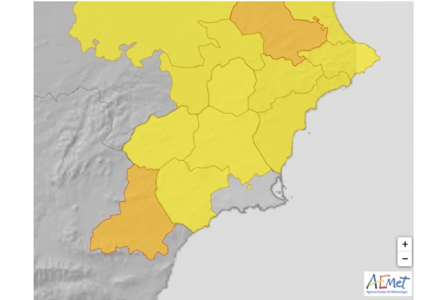 Continúa la alerta amarilla por lluvias hasta las 22:00 h con posibilidad de aumentar a naranja