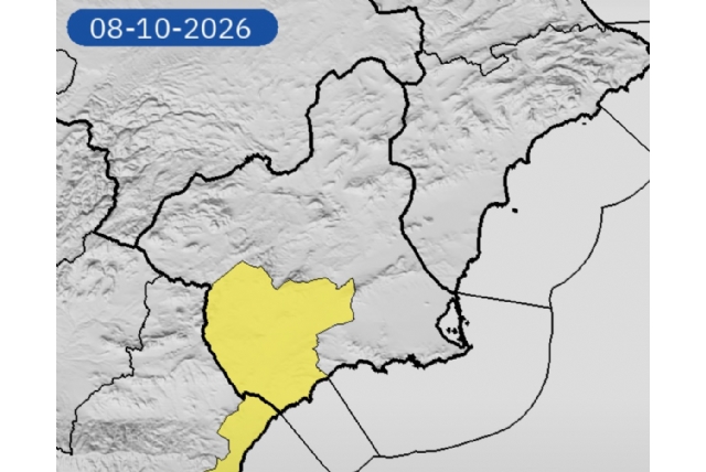 Alerta amarilla por tormentas en Alhama este jueves 