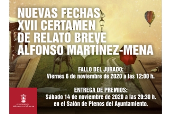 Selección final de obras del XVII Certamen Literario de Relato Breve 'Alfonso Martínez-Mena'