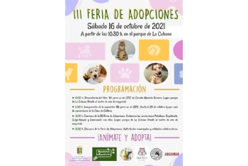 III feria de adopción de animales con la presentación del libro ´Mi perro es mi GPS´
