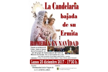 Presentación del cartel de las fiestas de La Candelaria y bendición de la Virgen