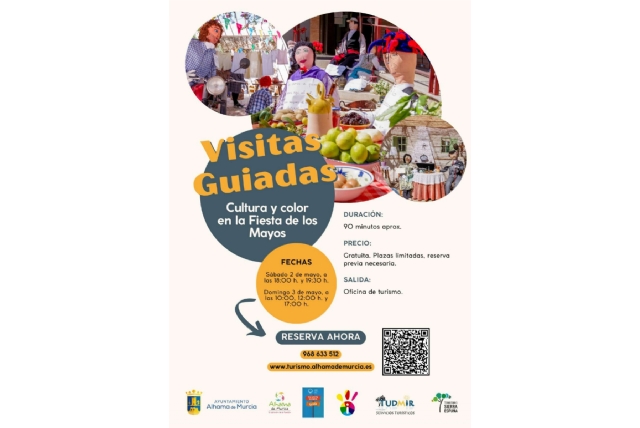 Alhama impulsa un programa de visitas guiadas de primavera para descubrir El Berro, Gebas y la Fiesta de Los Mayos