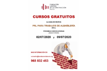 Cursos gratuitos de prevención de riesgos laborales para trabajos de albañilería