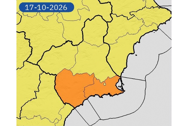 ACTUALIZACIÓN: Alerta naranja por lluvias y tormentas en Alhama este sábado