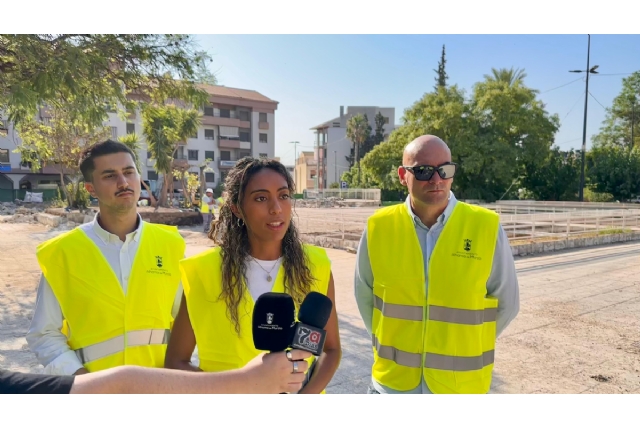 Las obras de remodelación de la Plaza de la Constitución cumplen un mes desde su inicio