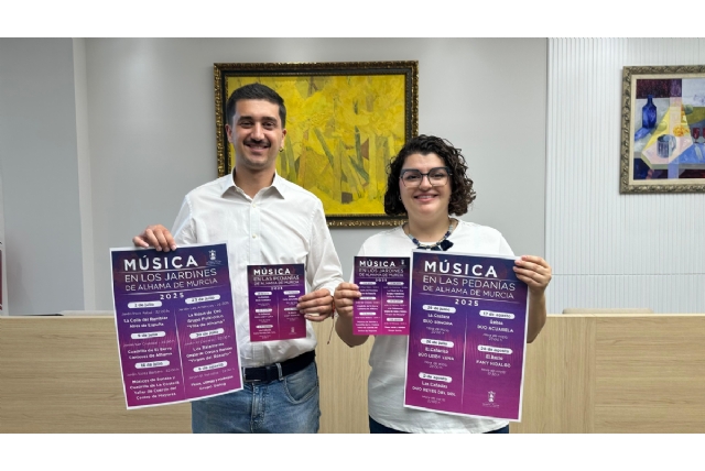 La música vuelve a sonar en los jardines y pedanías de Alhama este verano 2025