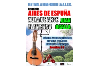 Festival flamenco a beneficio de la AECC: sábado 24 de septiembre en el auditorio municipal