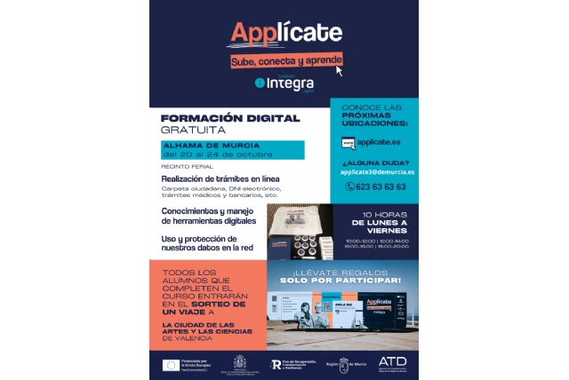 Tras la buena acogida de las dos primera ediciones, vuelven los cursos ‘Applícate’ a Alhama