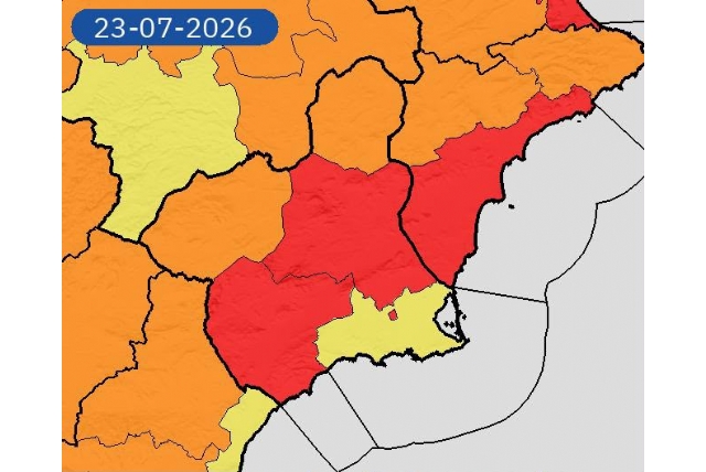 Alhama, en aviso rojo por temperaturas de hasta 44 ºC