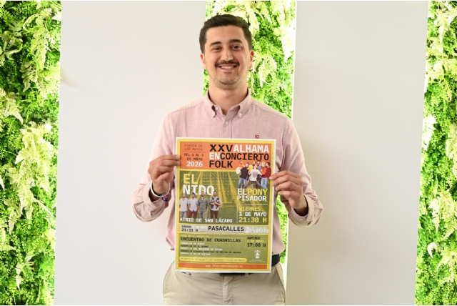 Alhama en concierto Folk impulsa el arranque del fin de semana grande de Los Mayos con una propuesta centrada en la música de raíz