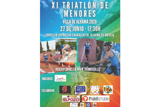Alhama de Murcia recupera el Triatlón de Menores con más de un centenar de participantes