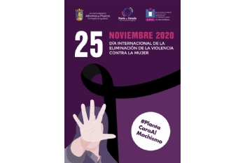 Puesta del lazo con motivo del 25N: Día Internacional de la Eliminación de la Violencia contra la Mujer 